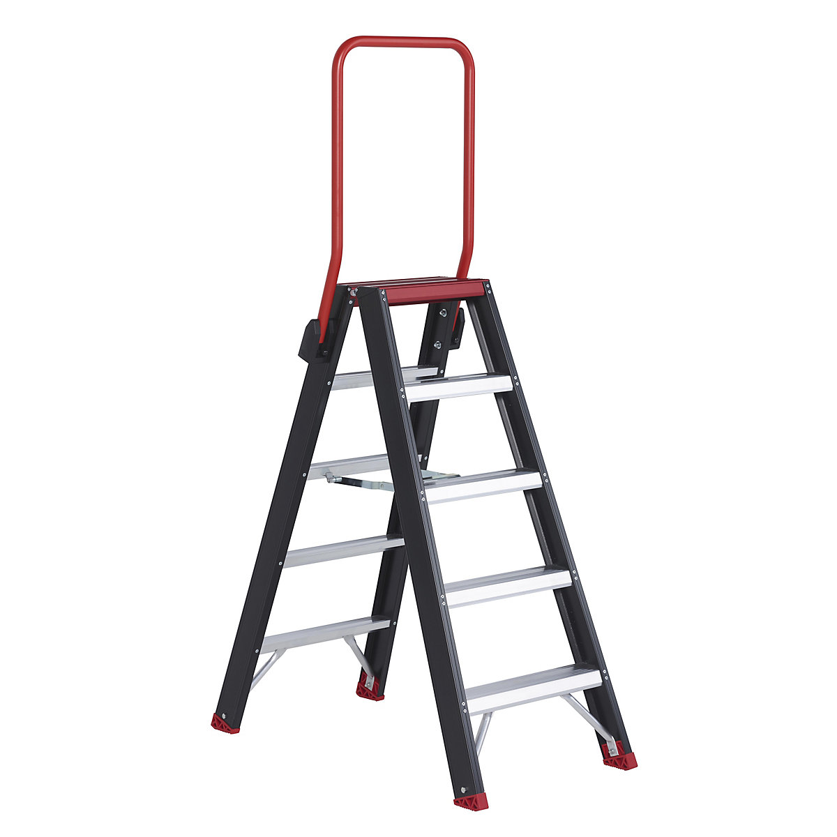 Escada dupla de segurança – Altrex, subida dos dois lados, 2 x 5 degraus-10