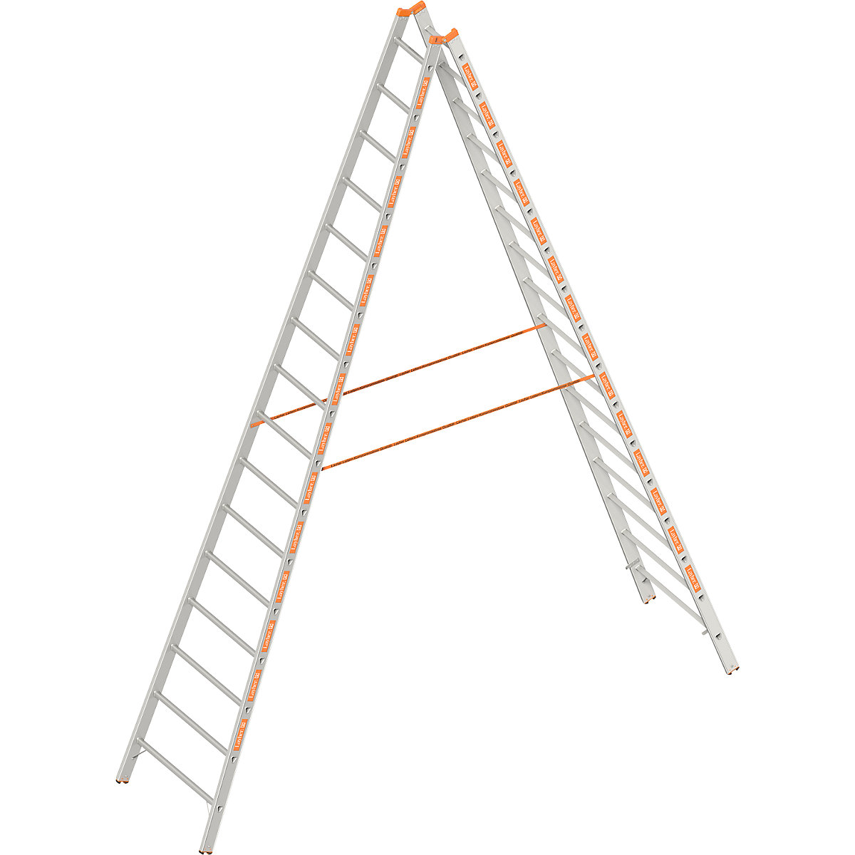 Escada dupla – Layher, subida dos dois lados, 2 x 16 degraus-8