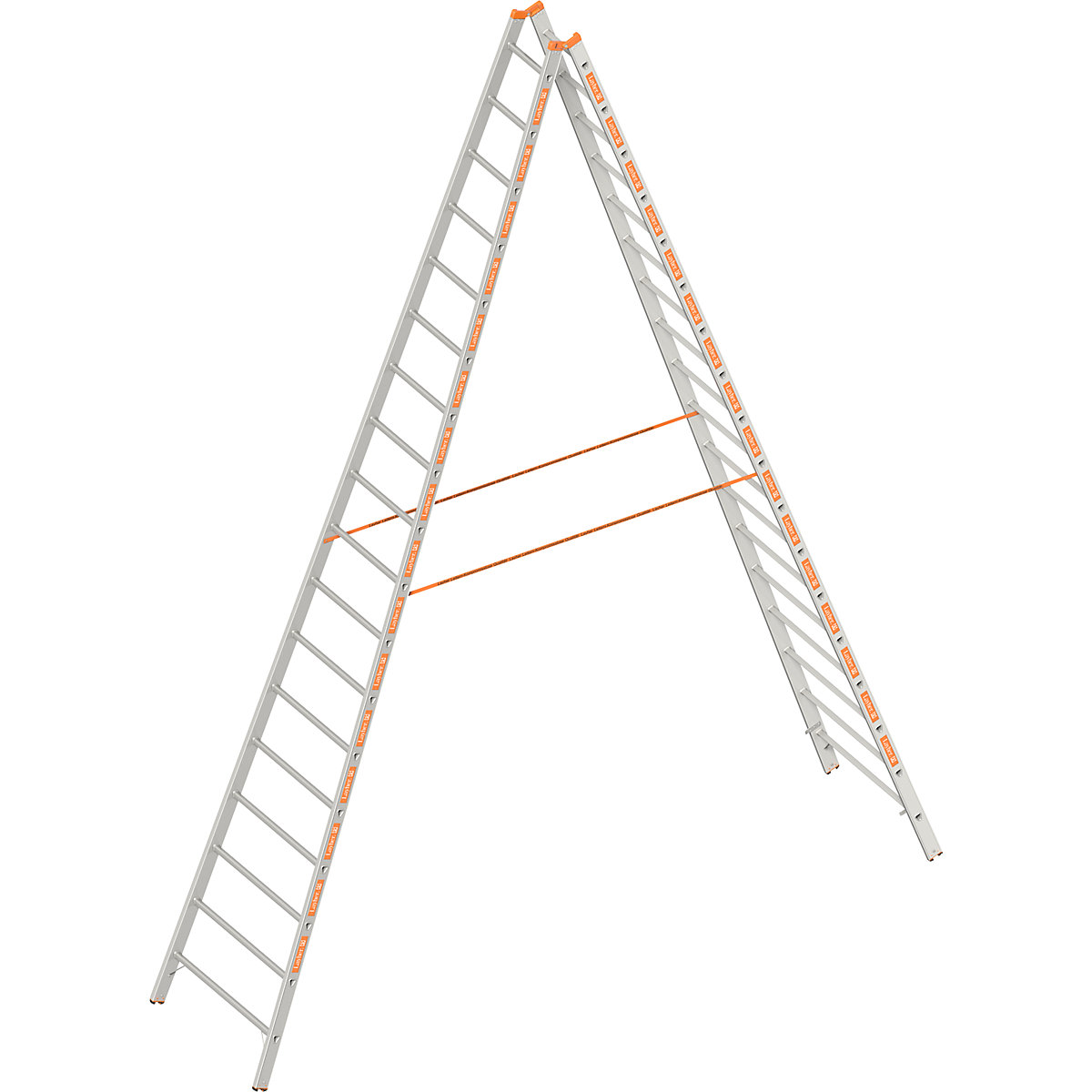 Escada dupla – Layher, subida dos dois lados, 2 x 18 degraus-1