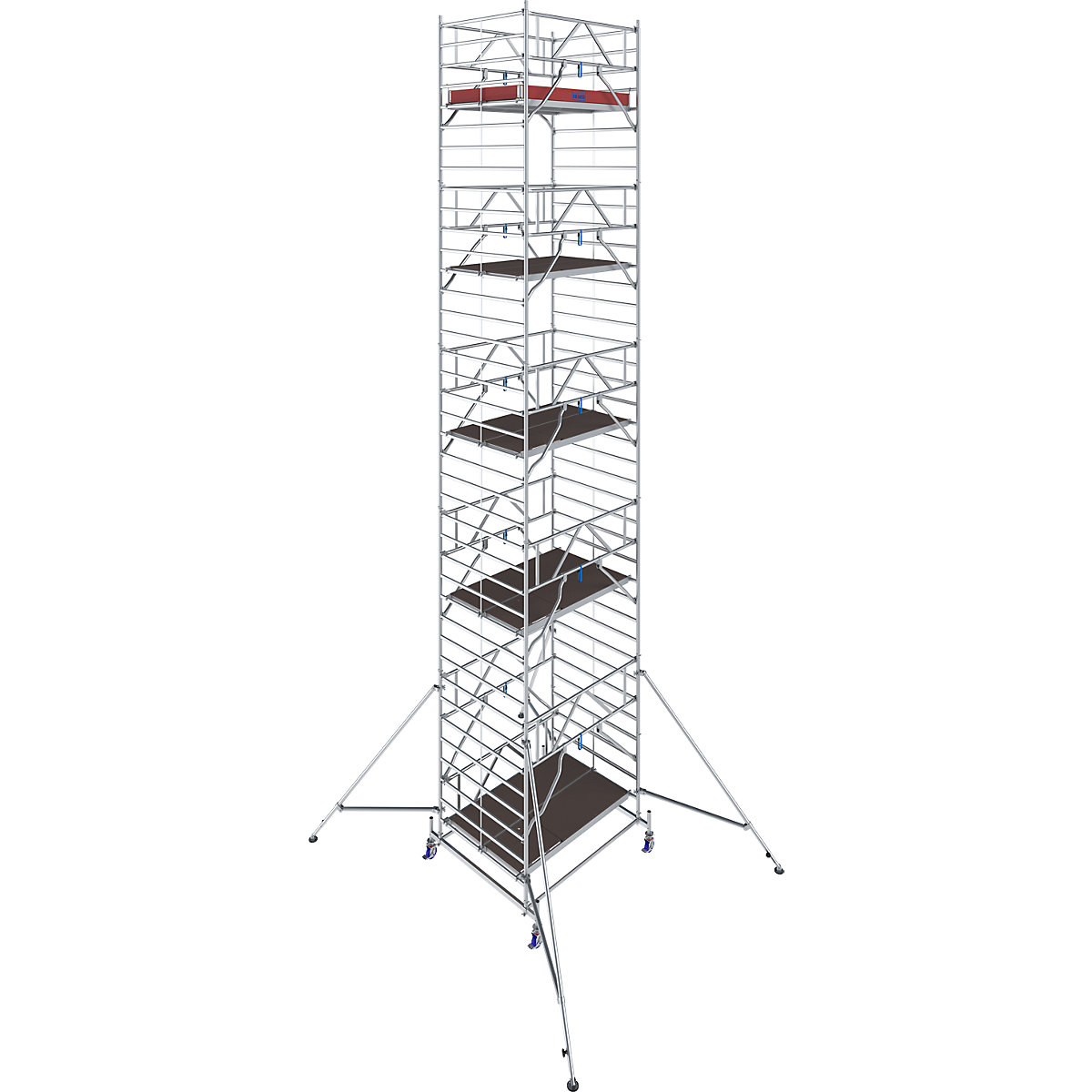 Andamio rodante STABILO Serie 50 – KRAUSE, longitud de la plataforma 2 m, altura de trabajo 11,40 m-3