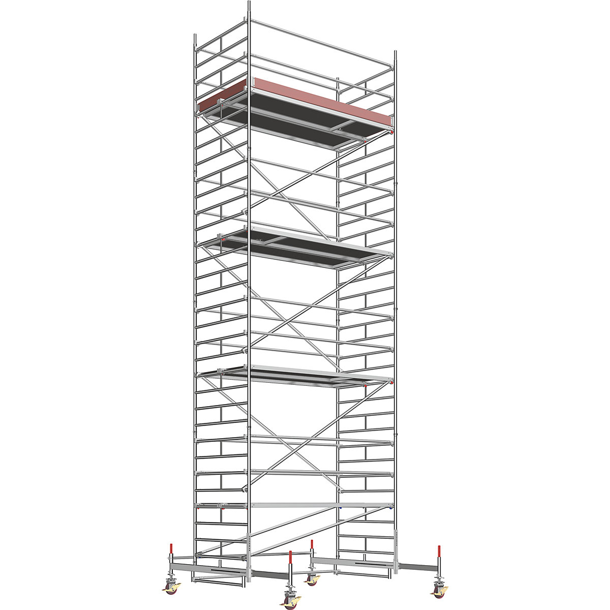 Andamio rodante universal – Layher: con escalera, plataforma de 1,80 x 1,50  m
