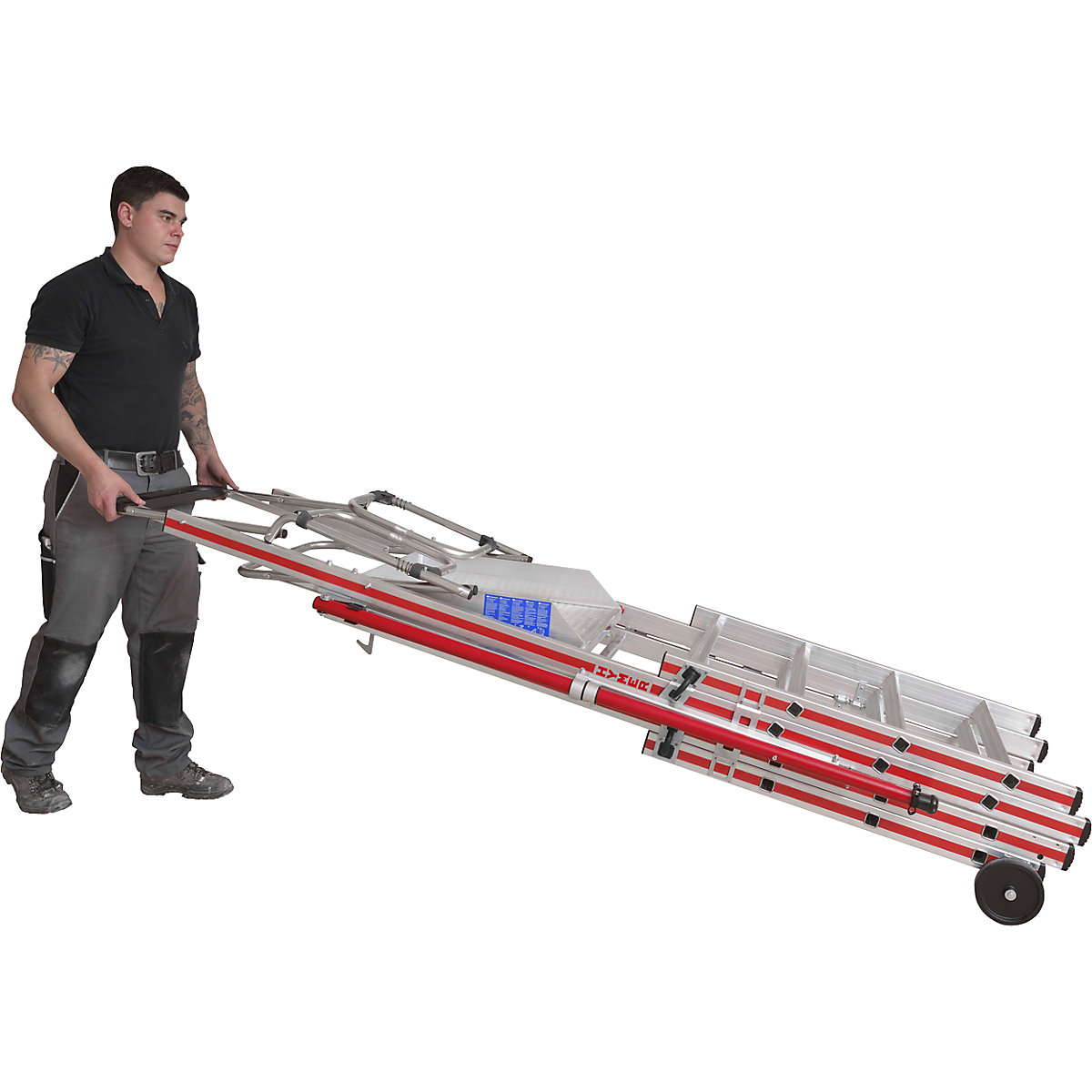 Escalera de plataforma de aluminio – HYMER (Imagen del producto 2)-1