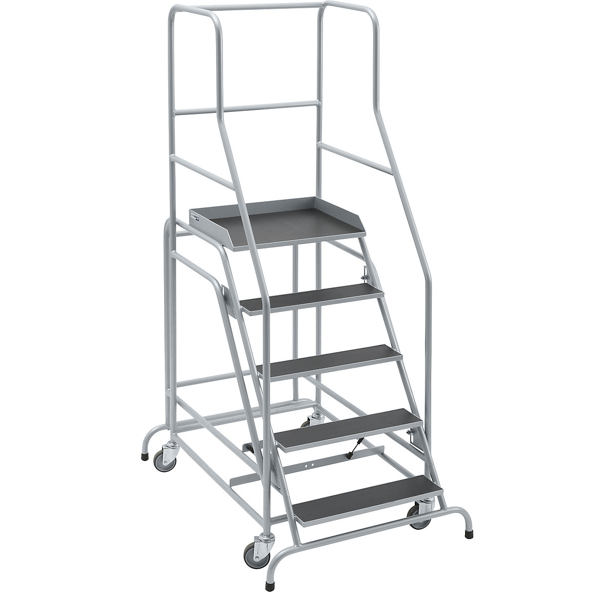 Escalera rodante con tarima &ndash; eurokraft pro