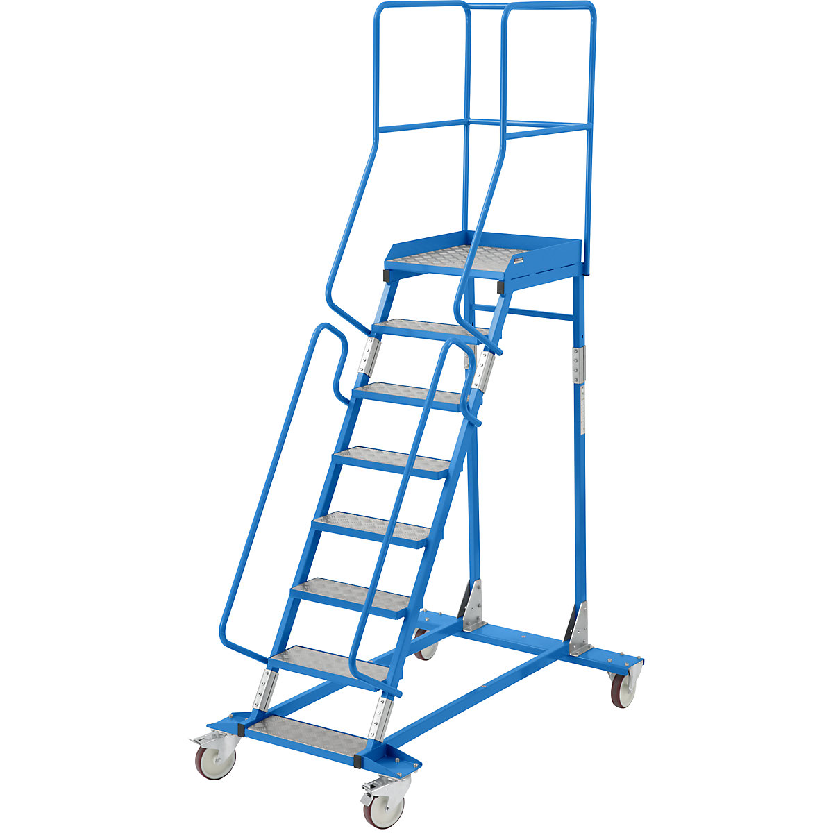 Escalera rodante con tarima &ndash; eurokraft pro