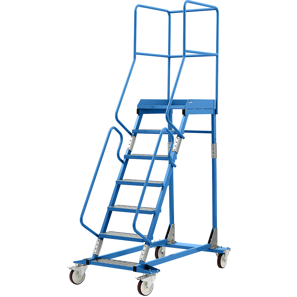 Escalera rodante con tarima &ndash; eurokraft pro