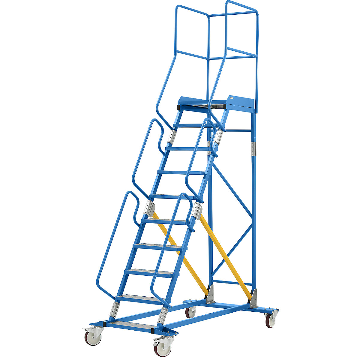 Escalera rodante con tarima &ndash; eurokraft pro