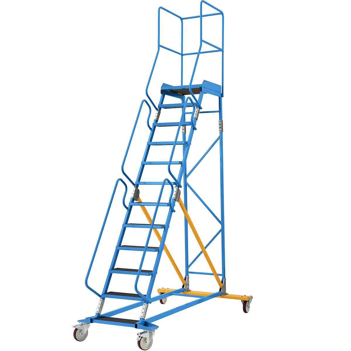 Escalera rodante con tarima – eurokraft pro (Imagen del producto 48)-47