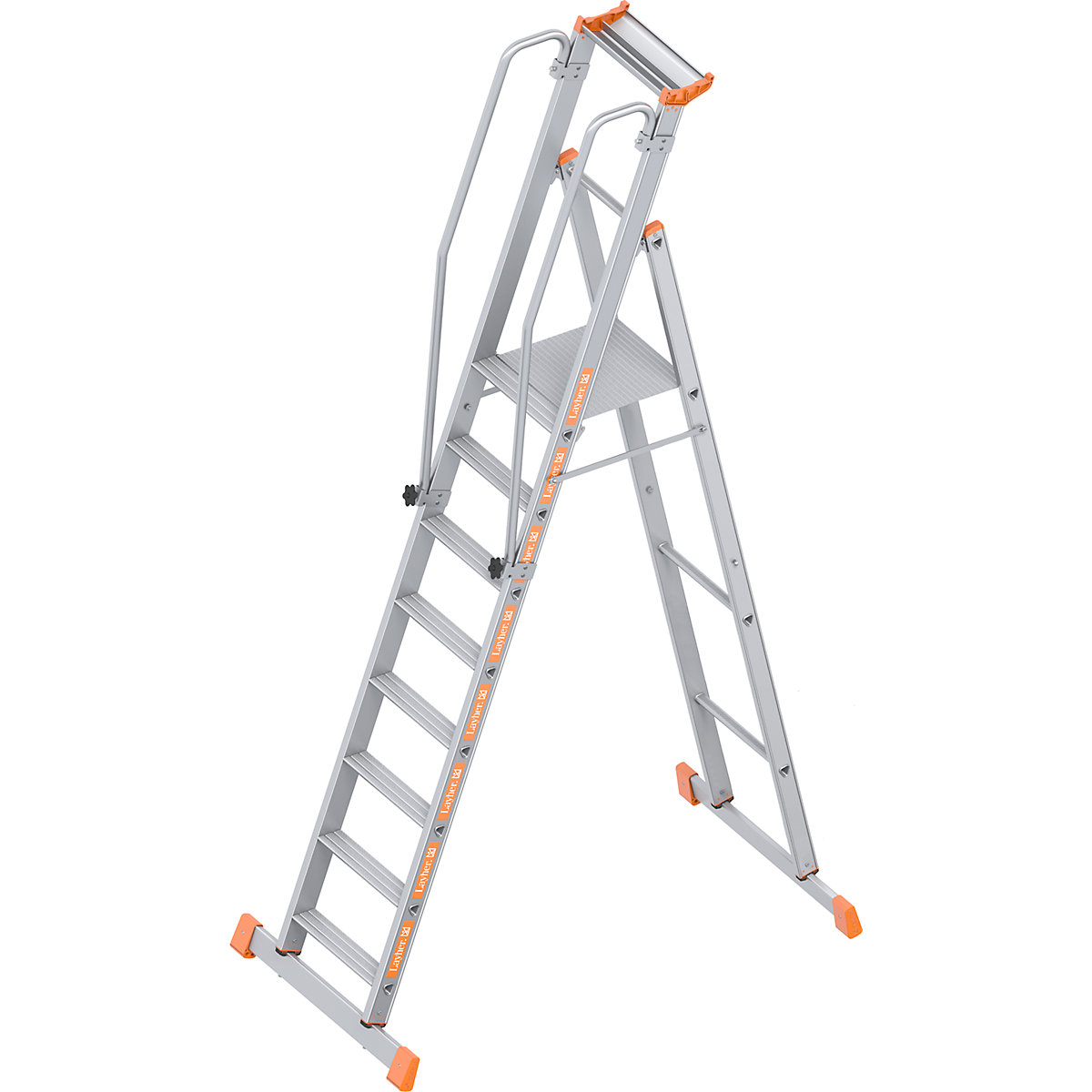 Escalera con tarima de aluminio &ndash; Layher