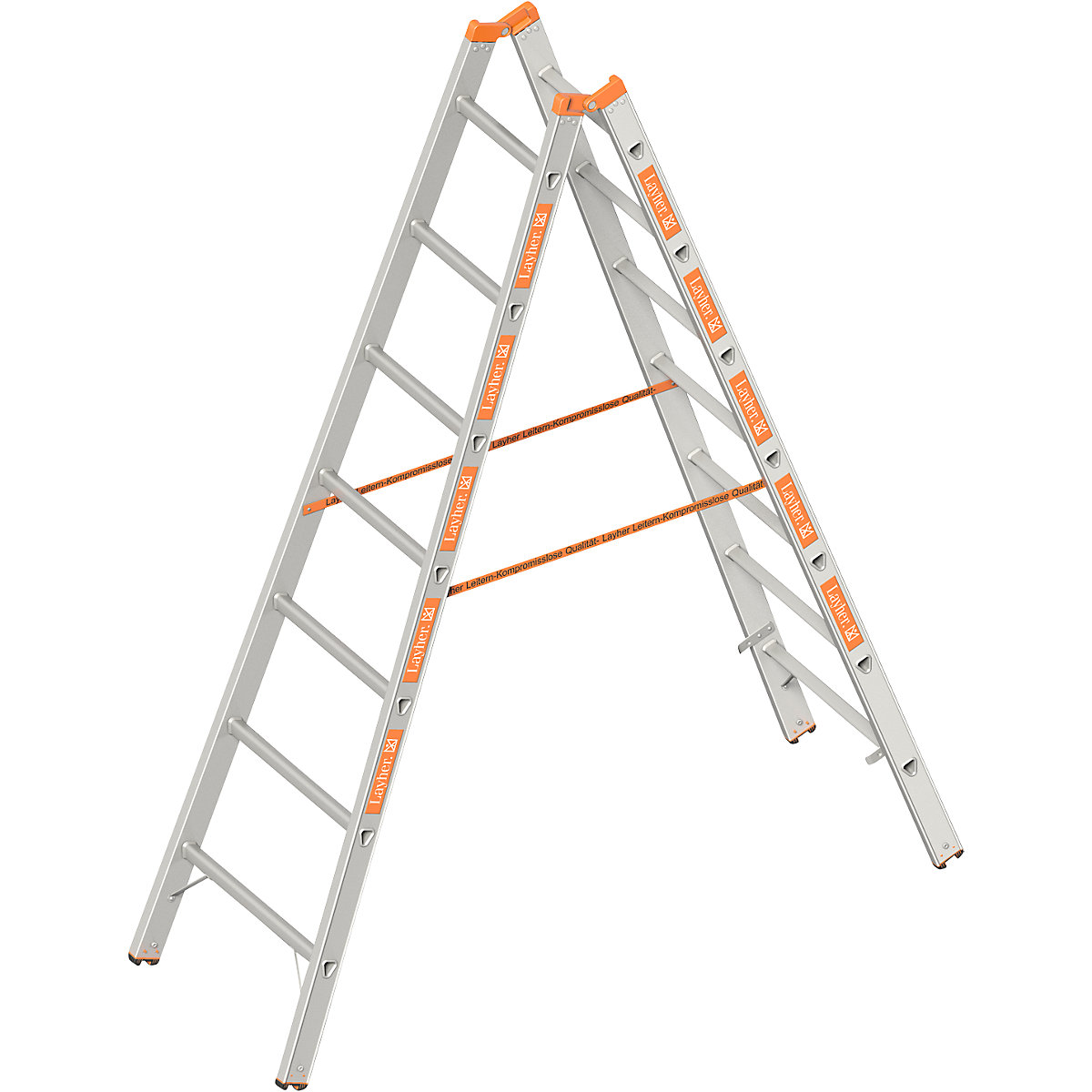 Escalera tipo tijera de peldaños estrechos &ndash; Layher