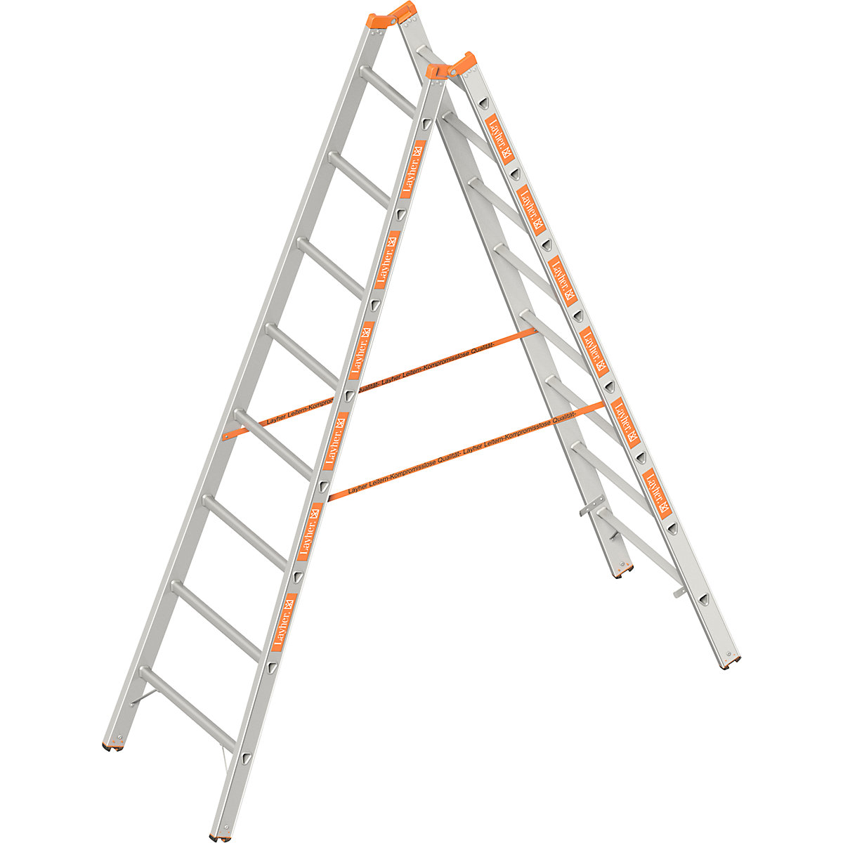 Escalera tipo tijera de peldaños estrechos &ndash; Layher
