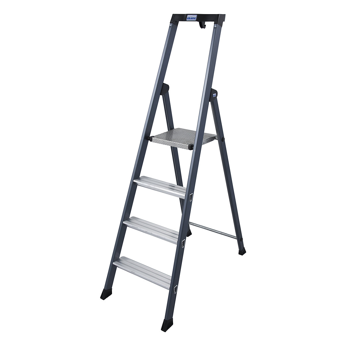 Escalera tipo tijera de peldaños planos de aluminio – KRAUSE