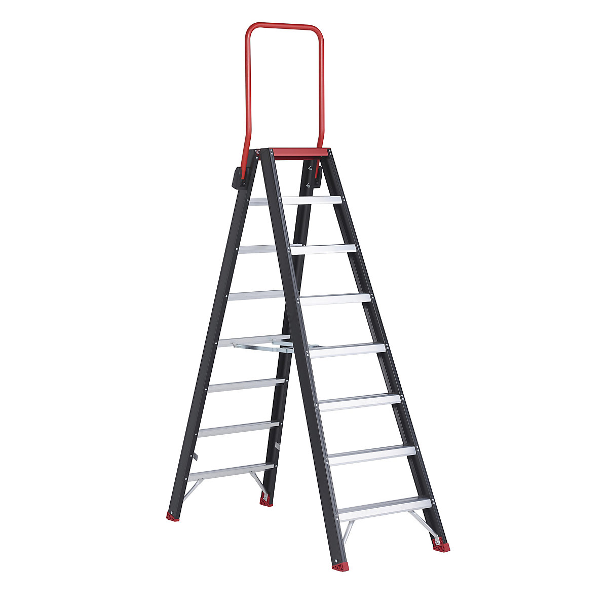 Escalera tipo tijera de seguridad – Altrex, ascenso por ambos lados, 2 x 8 peldaños-14