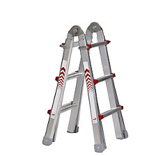 Escalera telescópica plegable