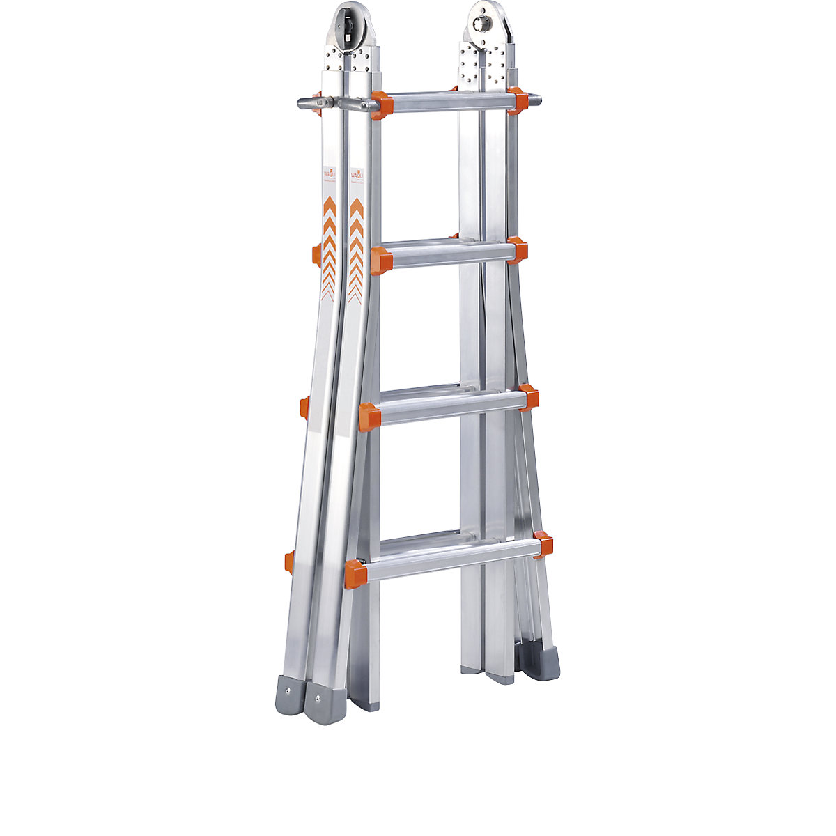  Escalera extensible telescópica de aluminio de 27 pies con  bolsa de transporte, escalera telescópica plegable con mecanismo de bloqueo  antideslizante (tamaño: 27 pies) : Herramientas y Mejoras del Hogar