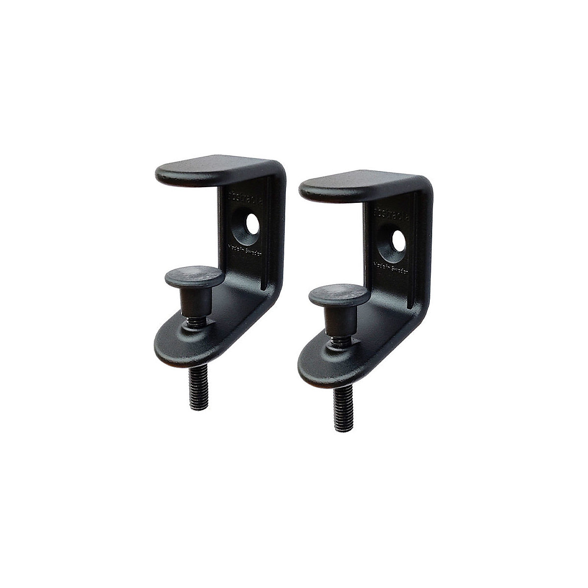 Grampo para divisória acústica de mesa Softline, suspensa para baixo