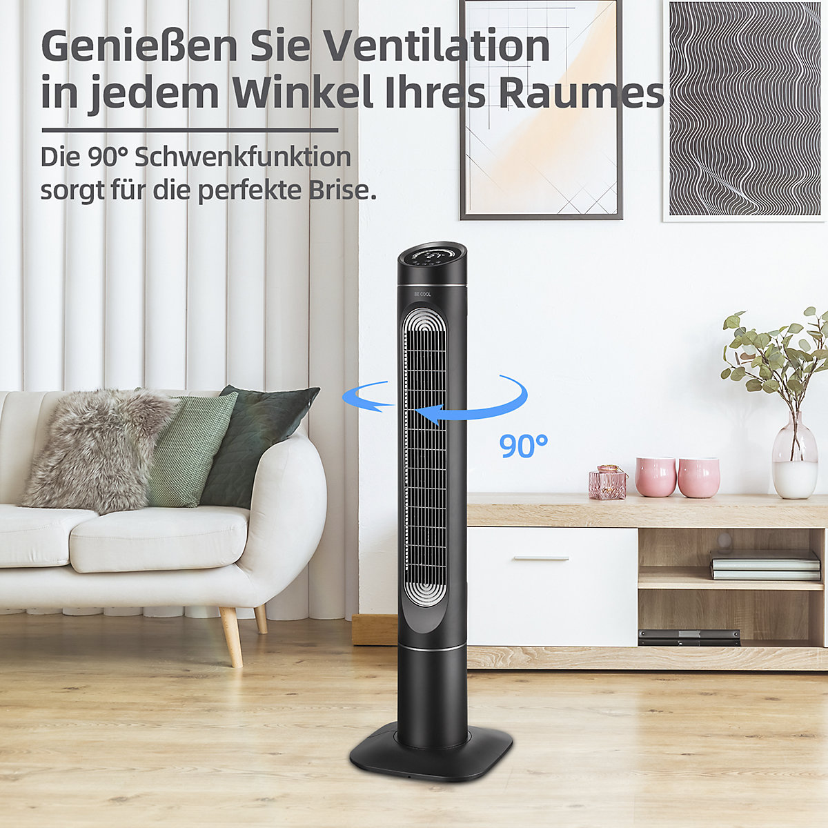 Ventilador de torre com display (Imagem do produto 6)-5
