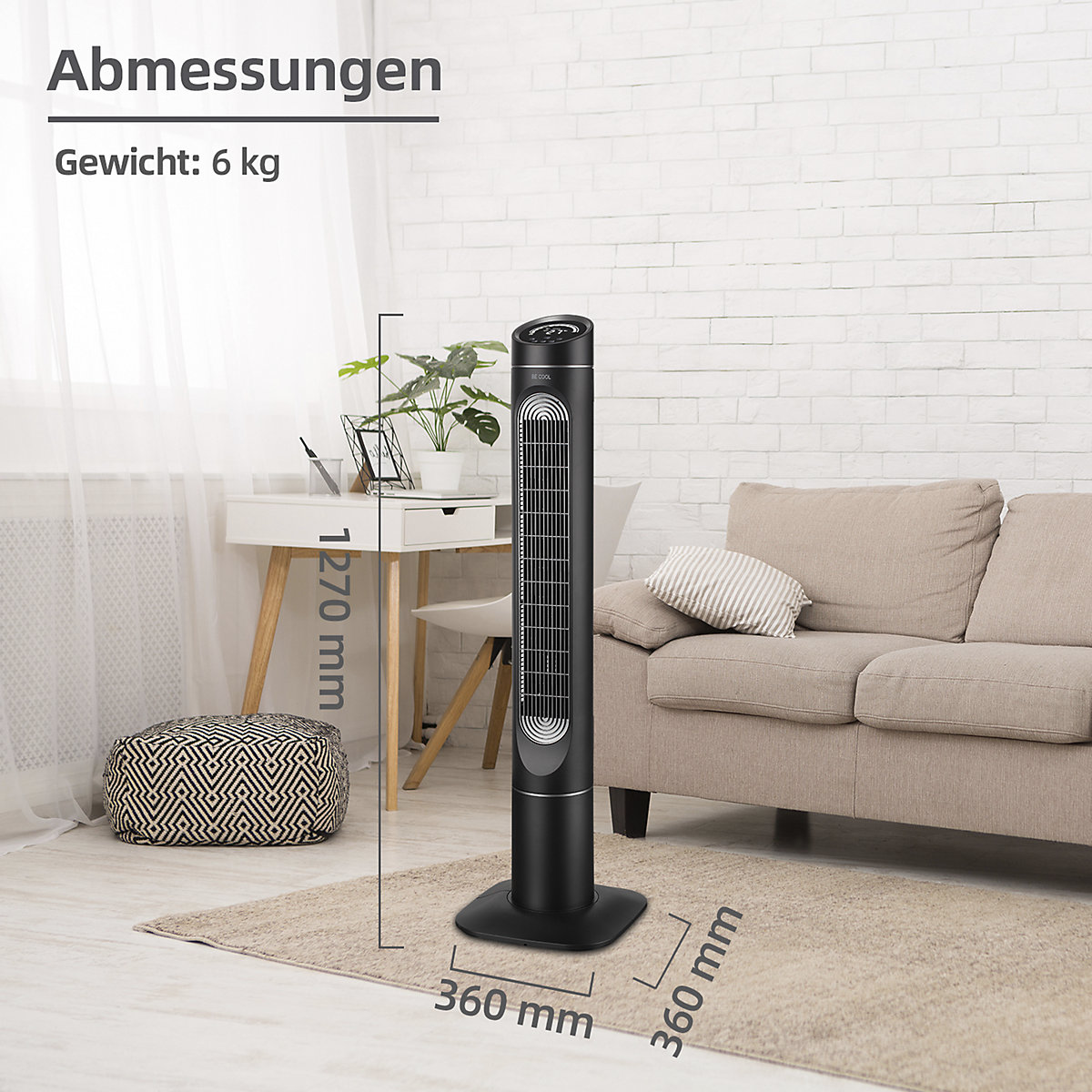Ventilador de torre com display (Imagem do produto 7)-6