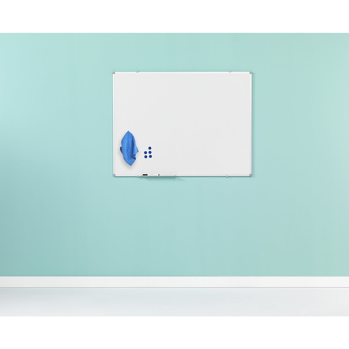 Conjunto de quadro branco incl. acessórios – eurokraft basic (Imagem do produto 2)-1