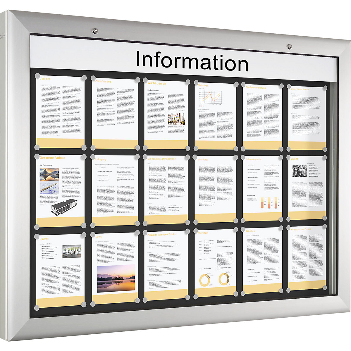 Vitrine para interiores e exteriores