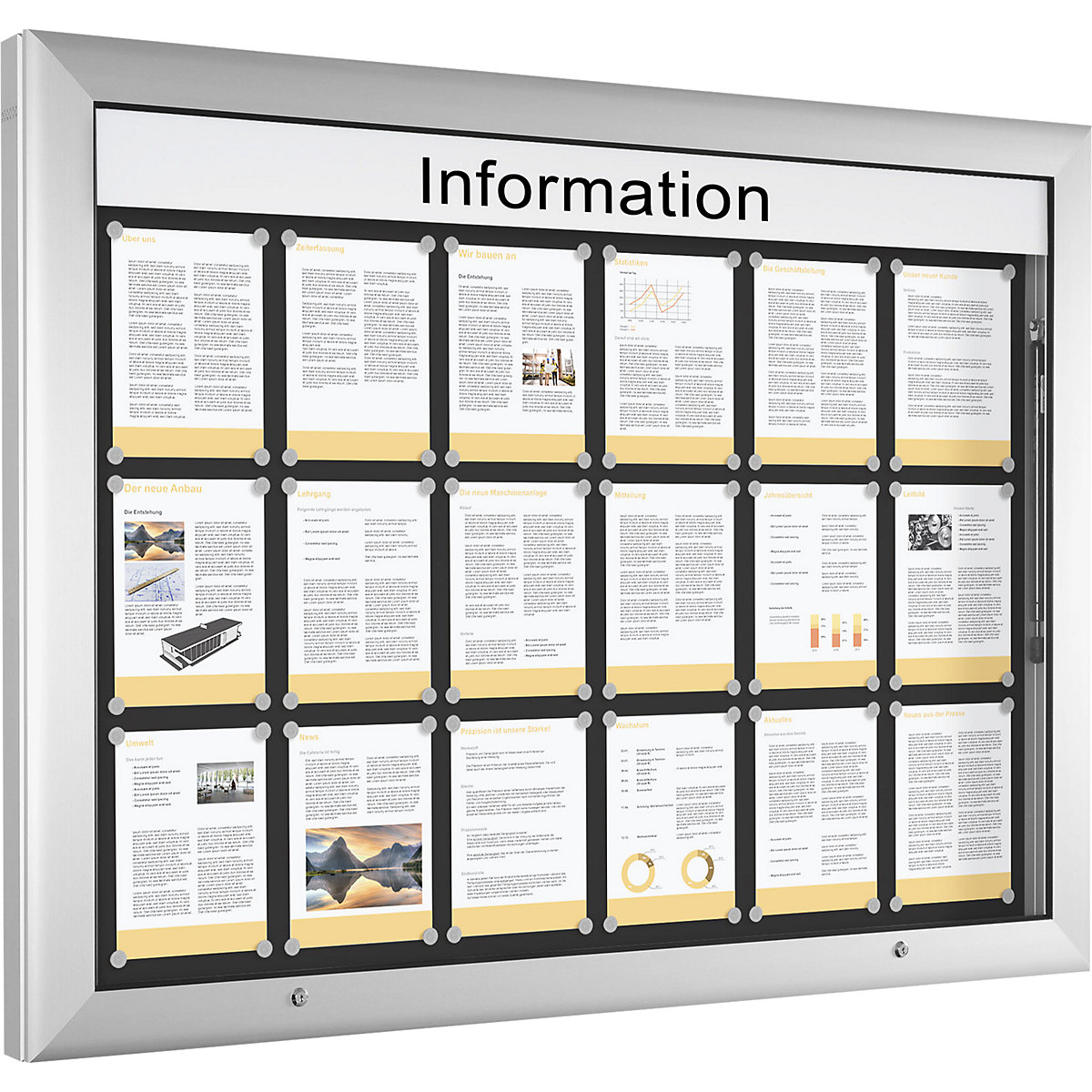 Vitrine para interiores e exteriores