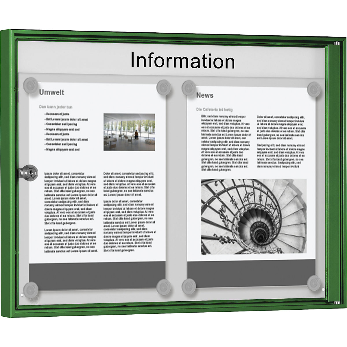 Vitrine para interiores