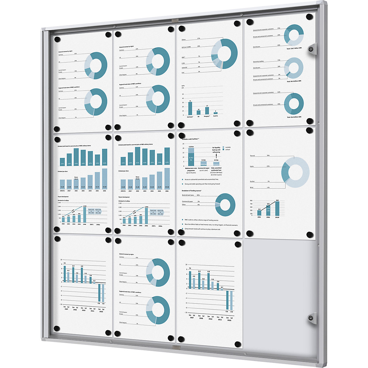 Vitrine para interiores – eurokraft basic (Imagem do produto 8)-7