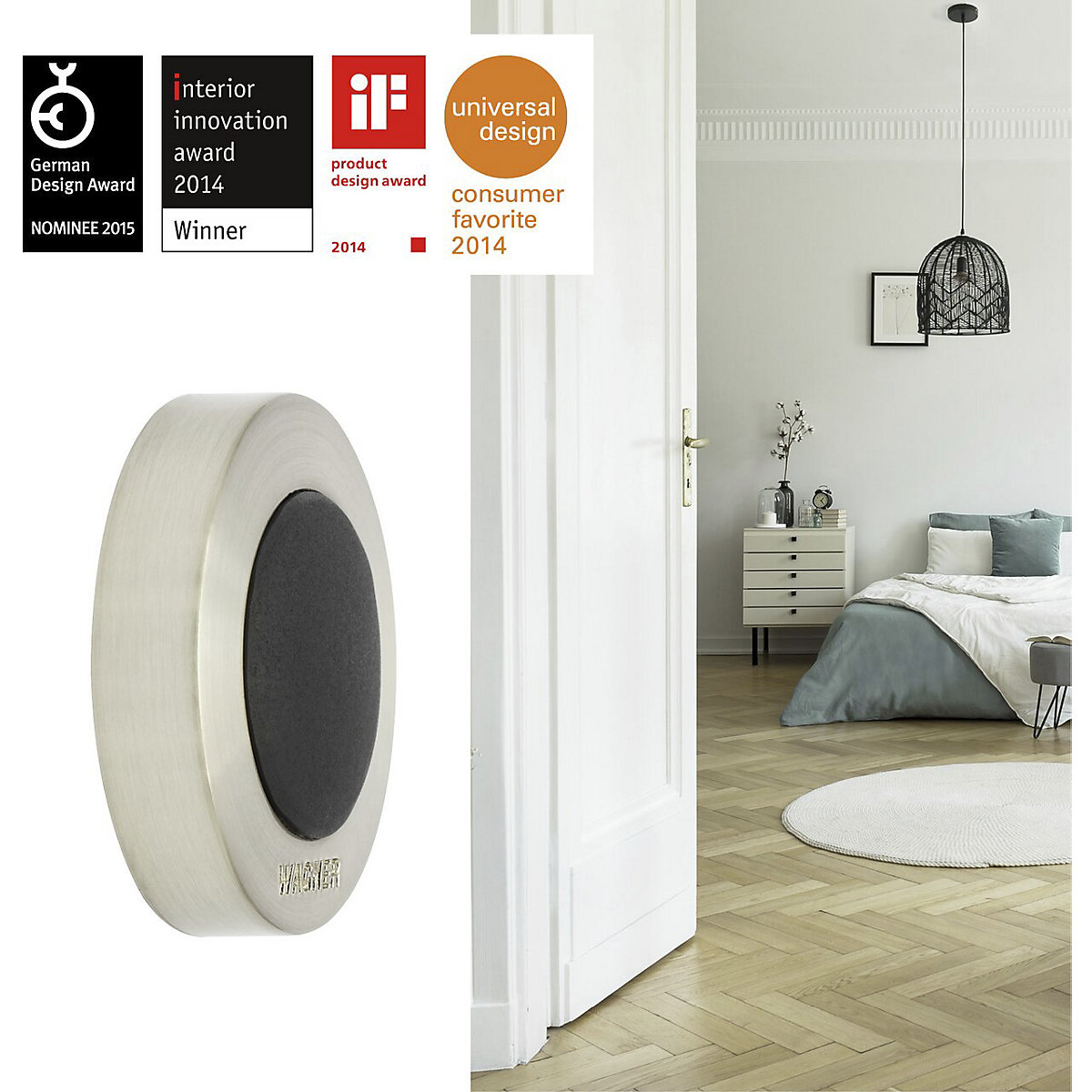 Batente de porta de design para parede – Wagner (Imagem do produto 2)-1