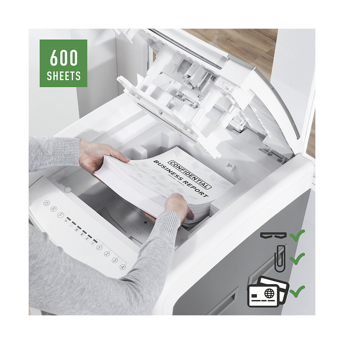 Destruidor de documentos IQ Autofeed Office 600 – Leitz (Imagem do produto 6)-5