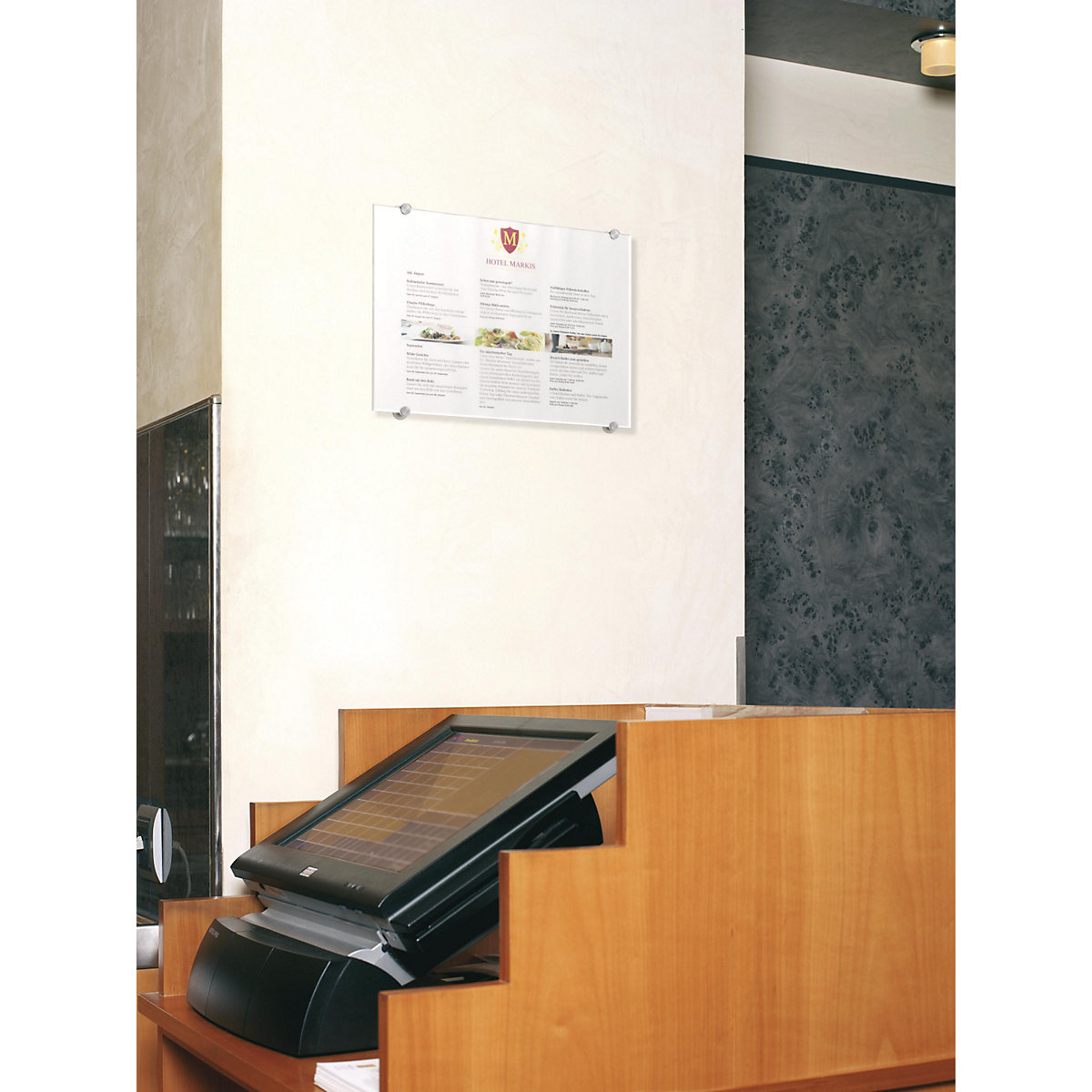 Placa para porta CRYSTAL SIGN – DURABLE (Imagem do produto 2)-1