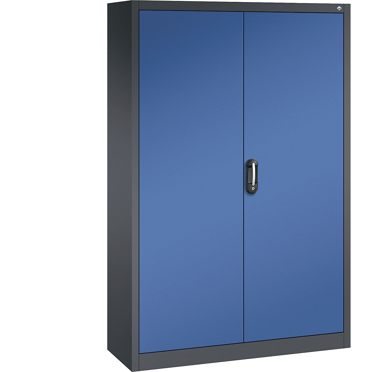 Armário universal ACURADO – C+P, LxP 1200 x 400 mm, preto acinzentado/azul genciana-3