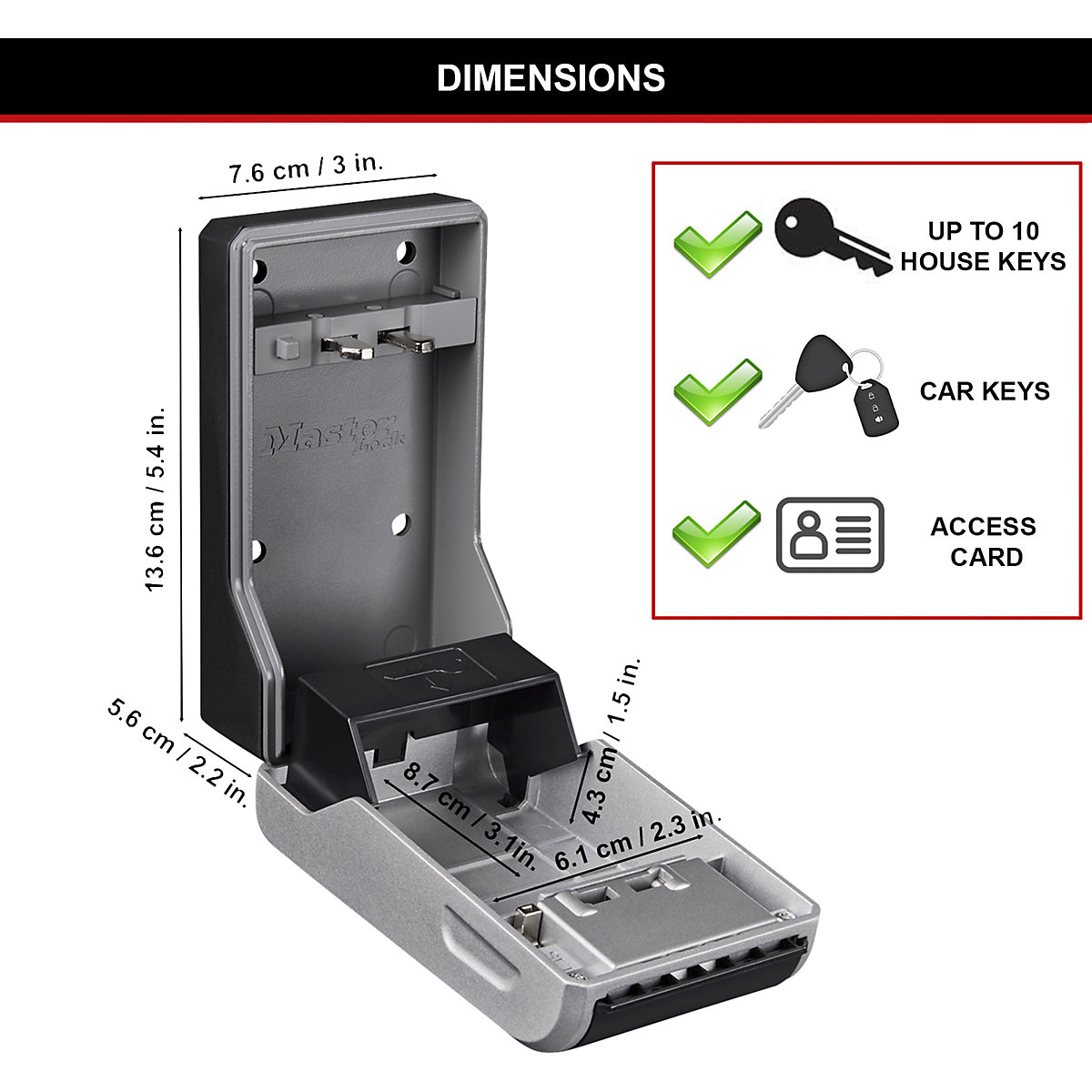 Caixa de chaves Select Access – Masterlock (Imagem do produto 4)-3
