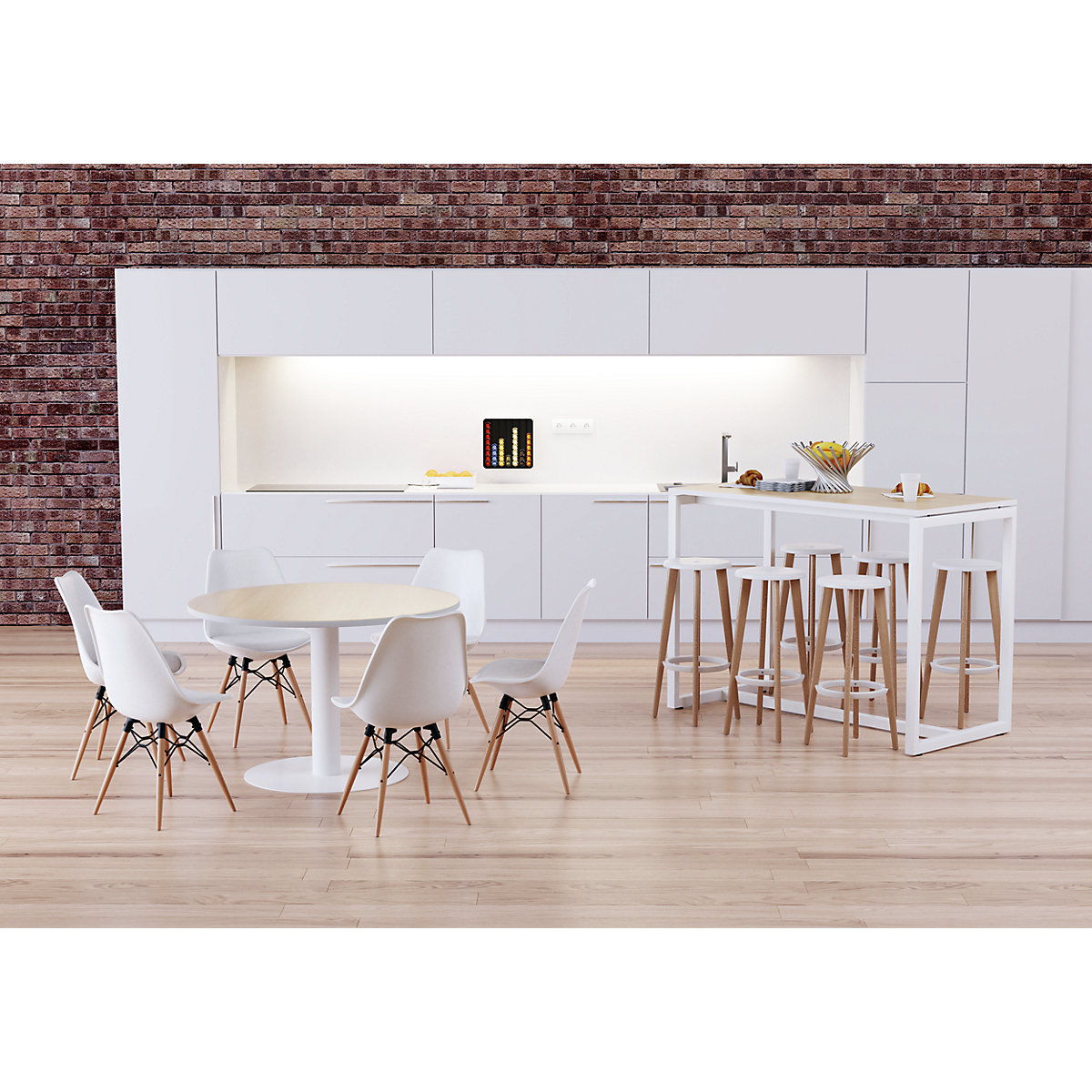 Mesa de reunião, Ø 1150 mm – meet (Imagem do produto 2)-1