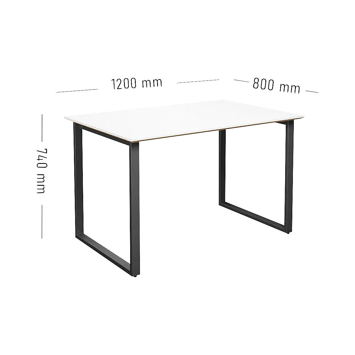 Mesa multiusos DUO-O Trend, tampo reto (Imagem do produto 2)-1