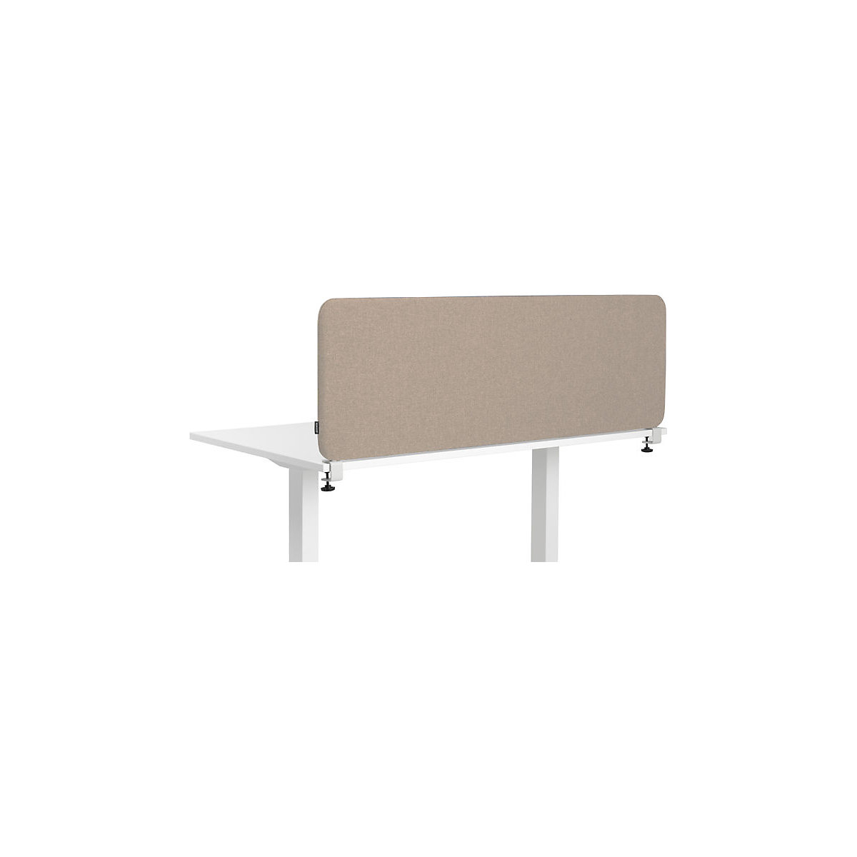 Divisória acústica de mesa Softline Salsa, montada na parte superior