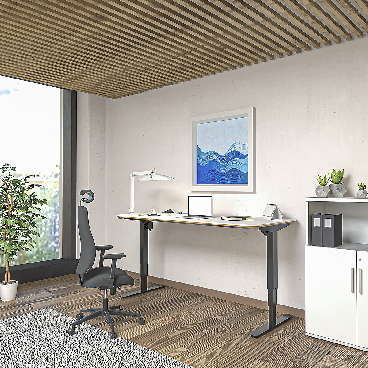 Secretária Atlanta Trend, com regulação elétrica da altura (Imagem do produto 13)-12