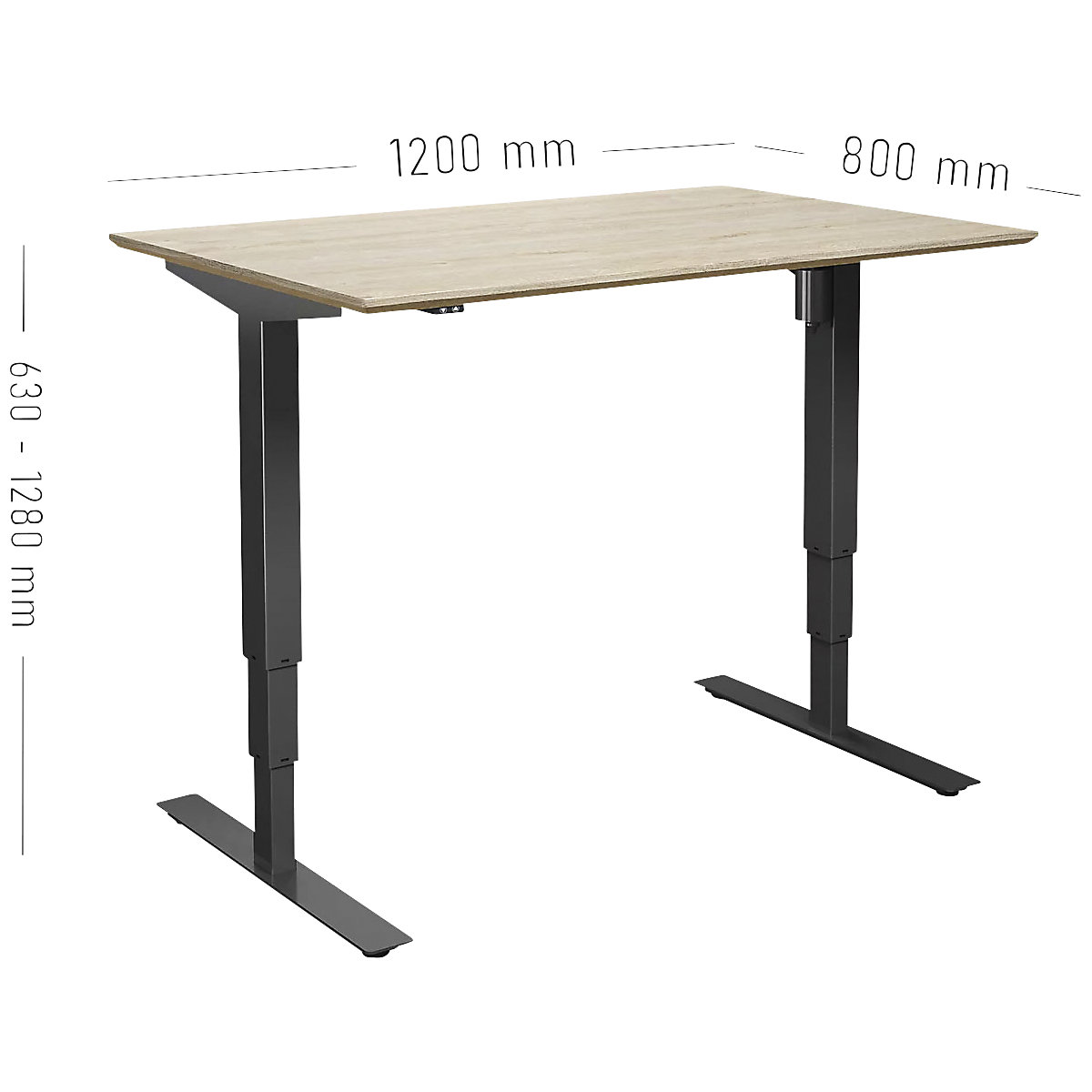 Secretária Atlanta Trend, com regulação elétrica da altura (Imagem do produto 4)-3
