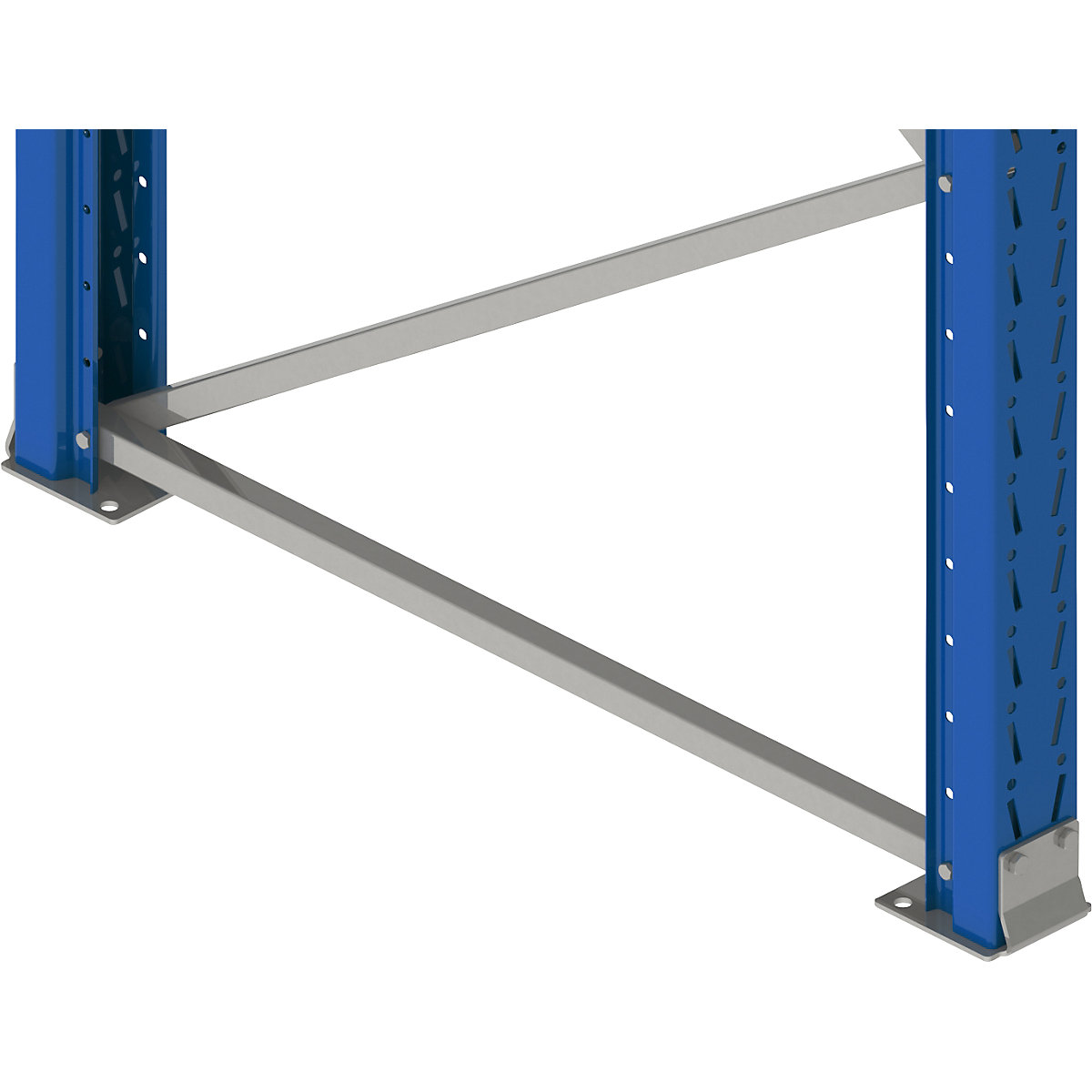 Marco soporte para estanterías para palets, desmontado – eurokraft pro (Imagen del producto 2)-1