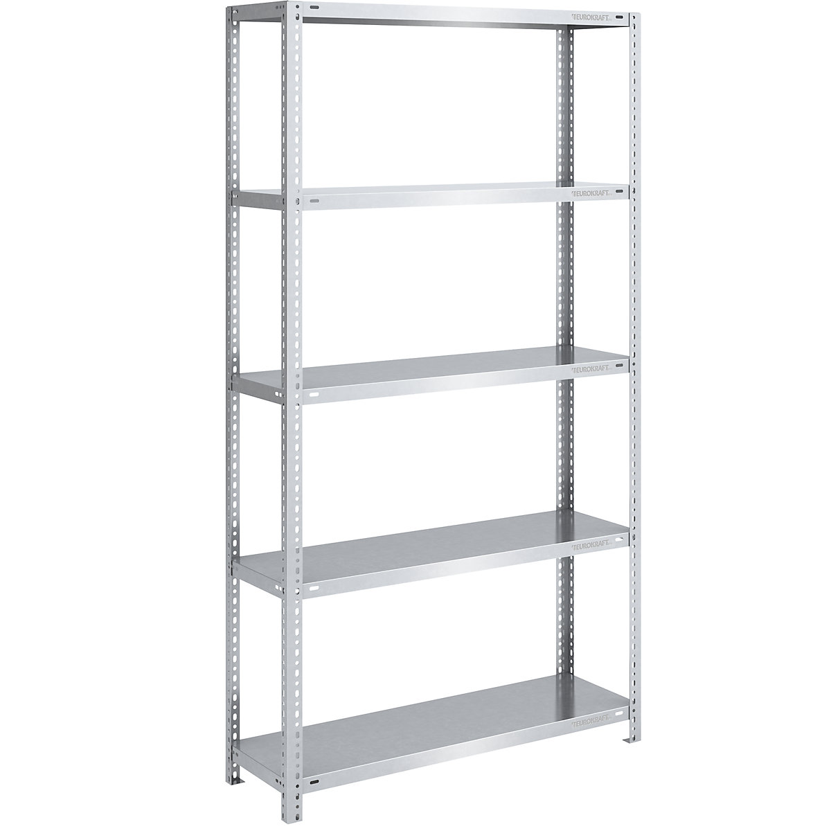 Estantería atornillable de almacén, galvanizada, semipesada &ndash; eurokraft pro