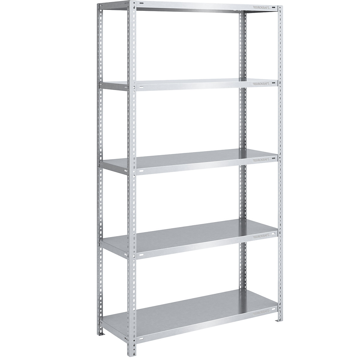 Estantería atornillable de almacén, galvanizada, semipesada &ndash; eurokraft pro