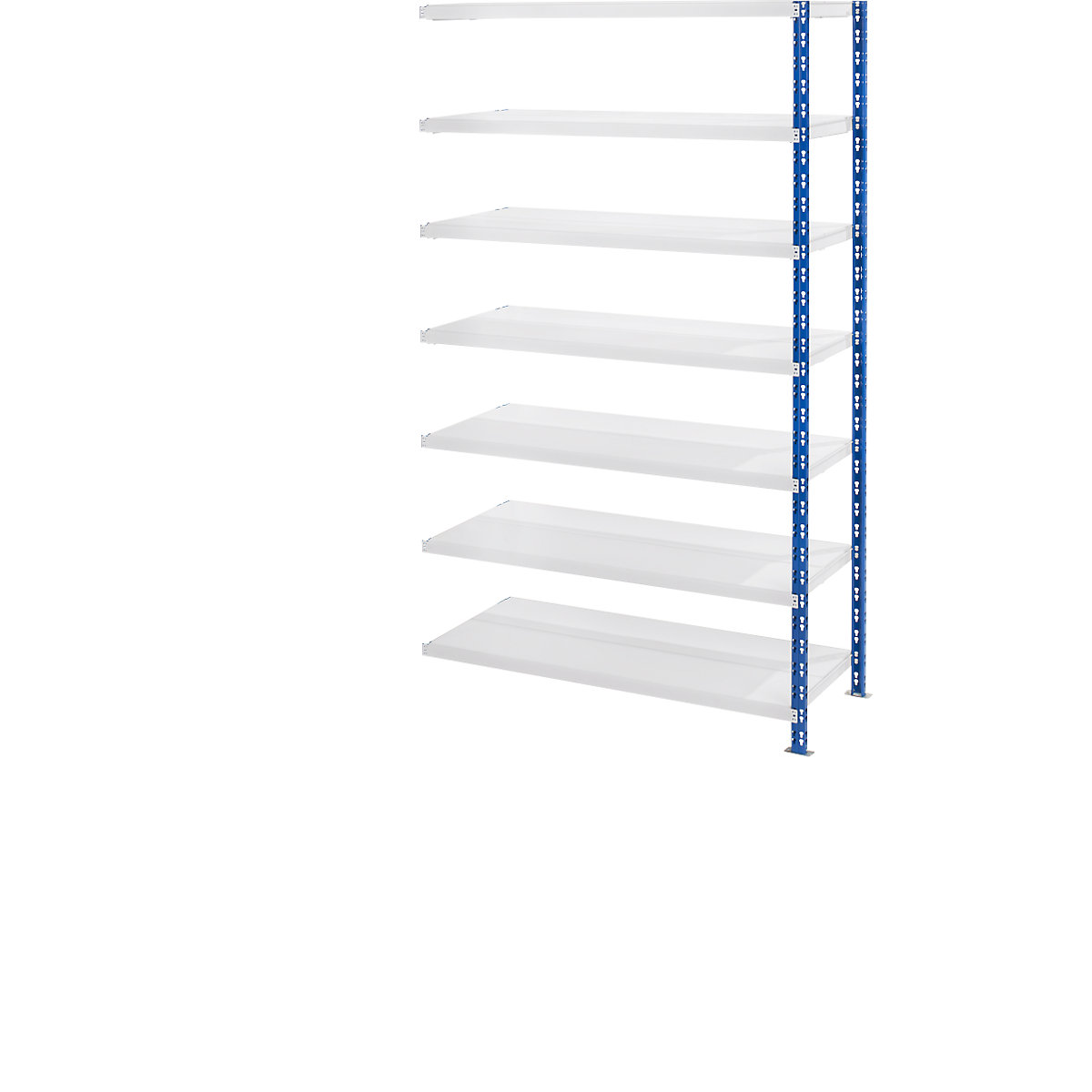 Estantería ensamblable amplia con baldas de chapa de acero – eurokraft basic, profundidad 600 mm, estantería de ampliación, H x A 2522 x 1525 mm-6