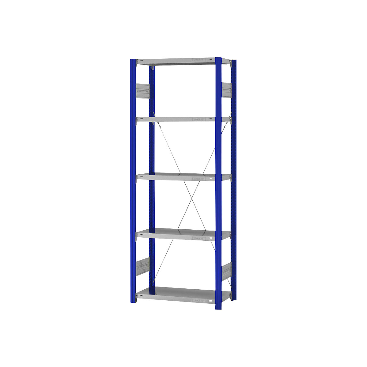 Estantería ensamblable de almacén, RAL 5010, construcción ligera &ndash; eurokraft pro