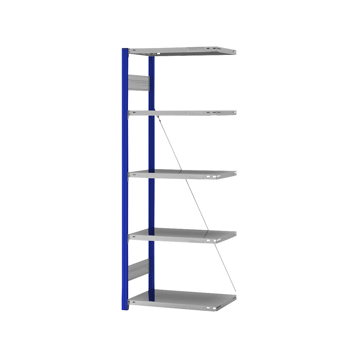 Estantería ensamblable de almacén, RAL 5010, construcción ligera &ndash; eurokraft pro