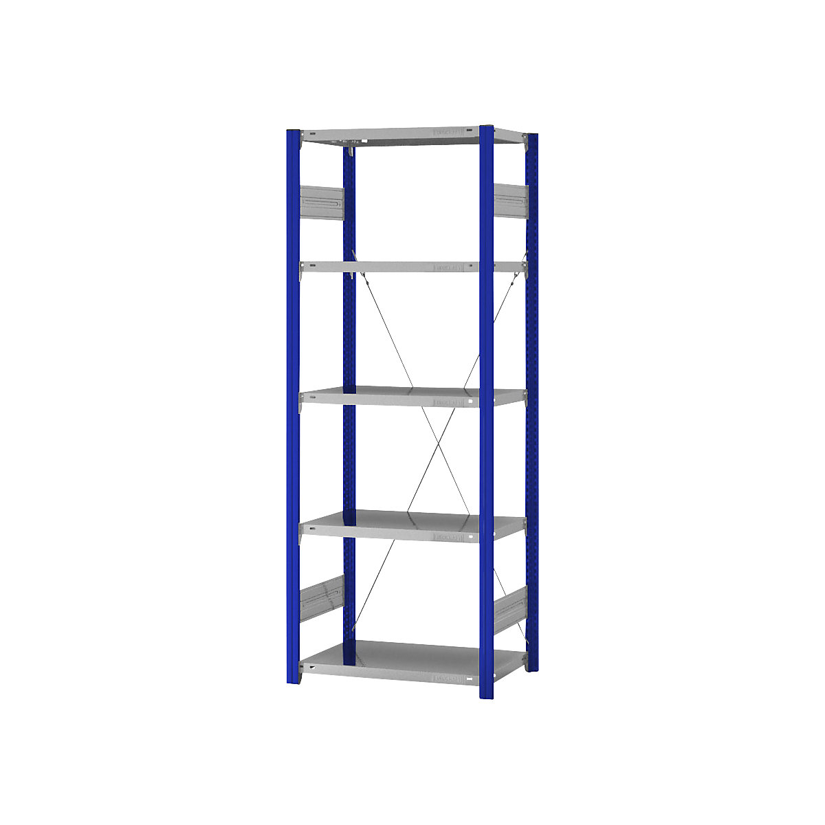 Estantería ensamblable de almacén, RAL 5010, construcción ligera &ndash; eurokraft pro
