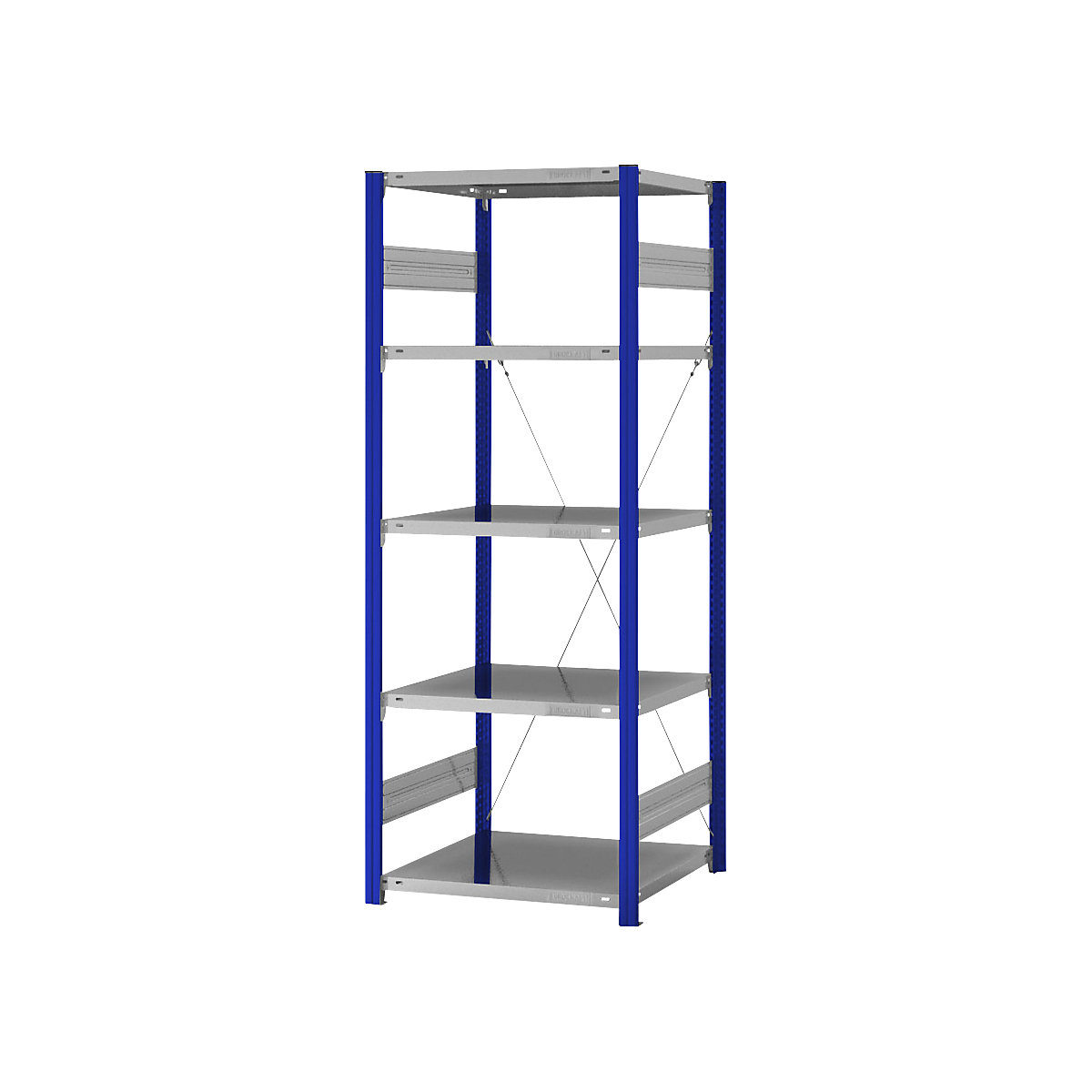 Estantería ensamblable de almacén, RAL 5010, construcción ligera &ndash; eurokraft pro