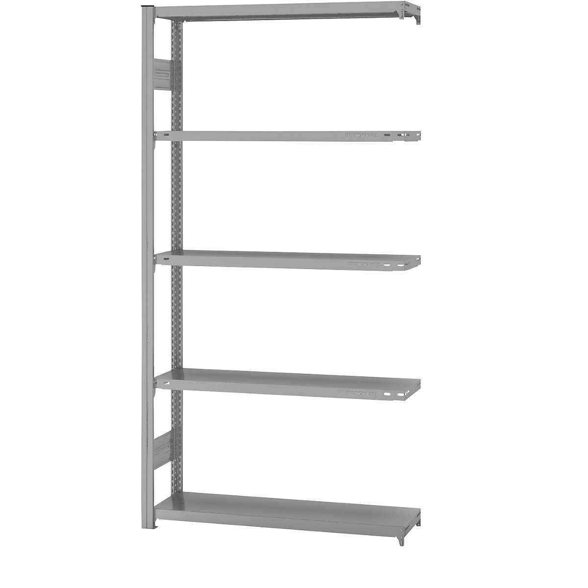 Estantería ensamblable de almacén, RAL 7035, construcción ligera &ndash; eurokraft pro