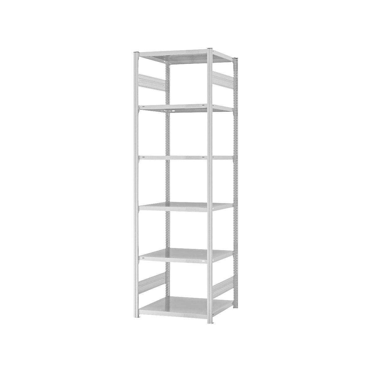 Estantería ensamblable de almacén, RAL 7035, construcción ligera &ndash; eurokraft pro