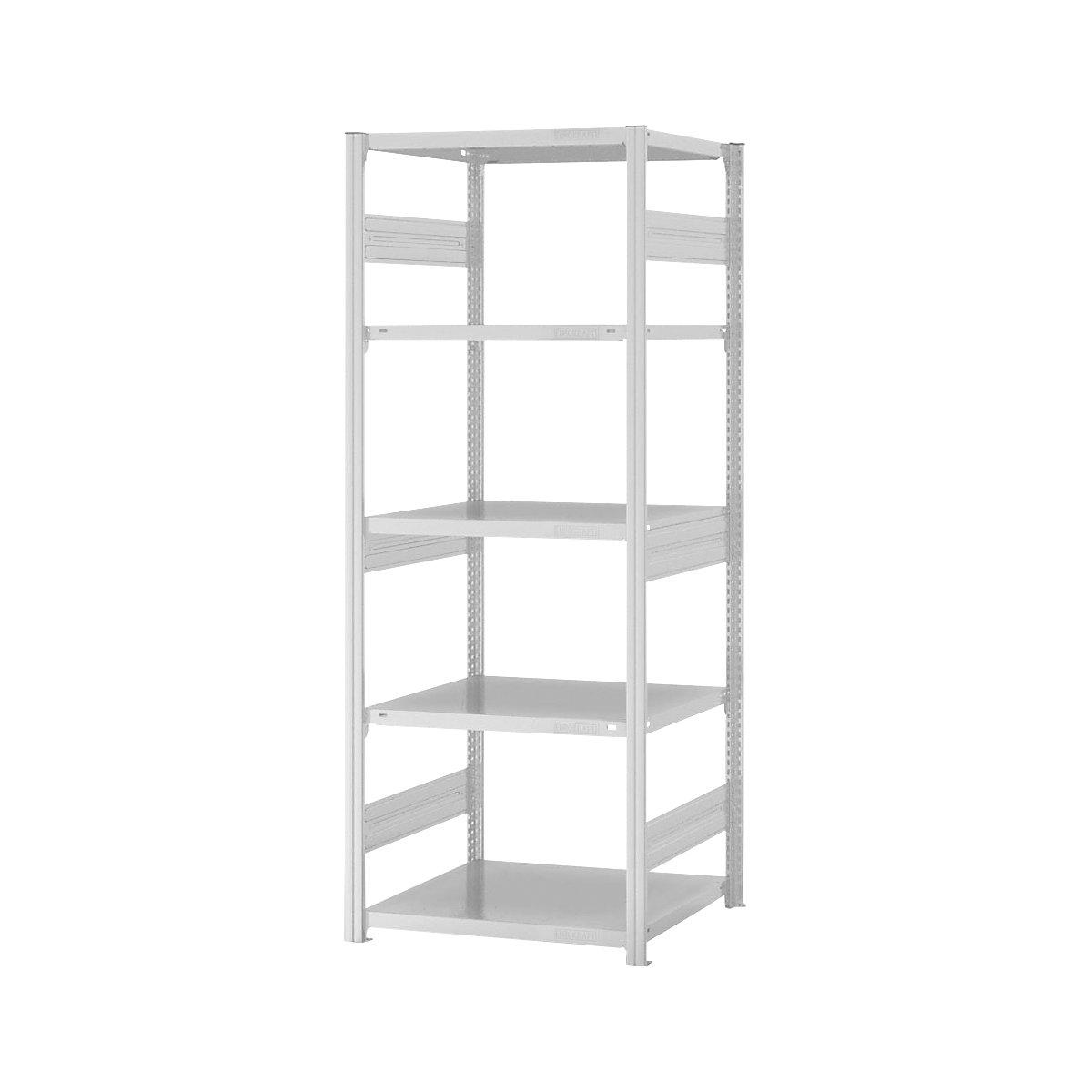 Estantería ensamblable de almacén, RAL 7035, construcción pesada &ndash; eurokraft pro