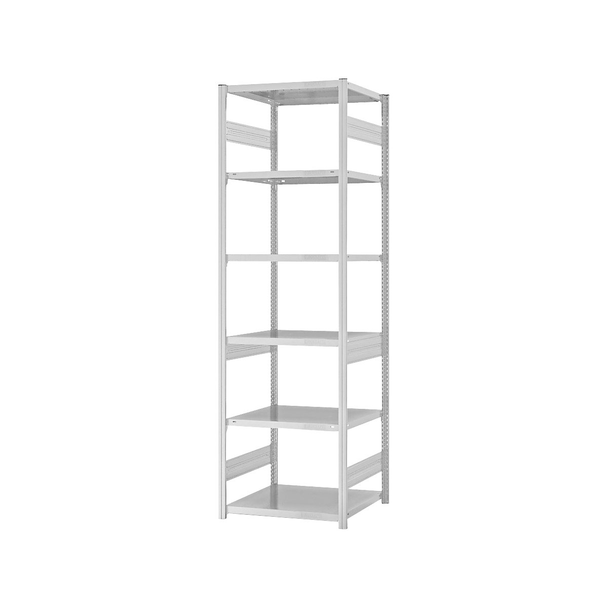 Estantería ensamblable de almacén, RAL 7035, construcción pesada &ndash; eurokraft pro