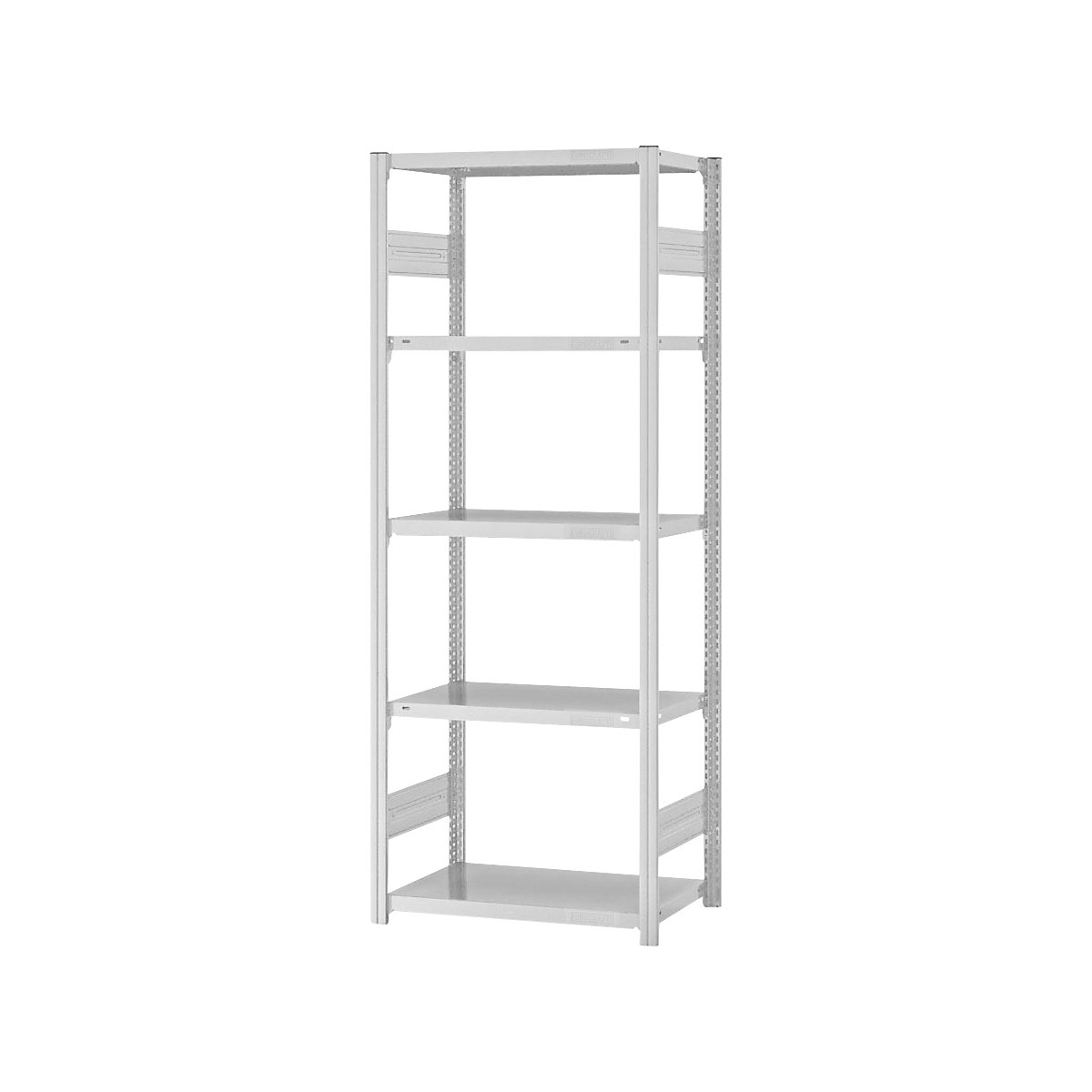 Estantería ensamblable de almacén, RAL 7035, construcción semipesada &ndash; eurokraft pro