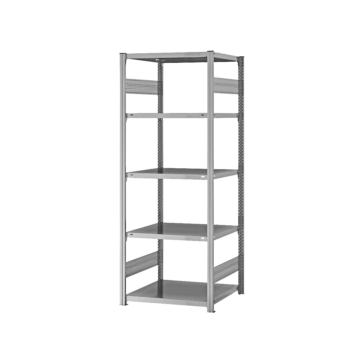 Estantería ensamblable de almacén, galvanizada, construcción ligera &ndash; eurokraft pro